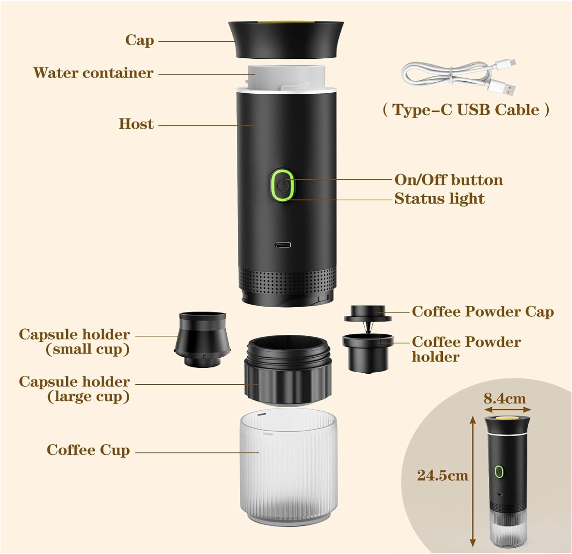 Cafetière expresso portable